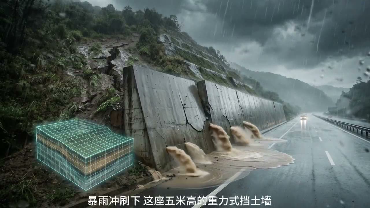 重力式挡土墙，为何被一场暴雨推垮？